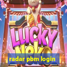 radar pbm login